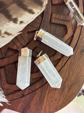 Selenite pendant