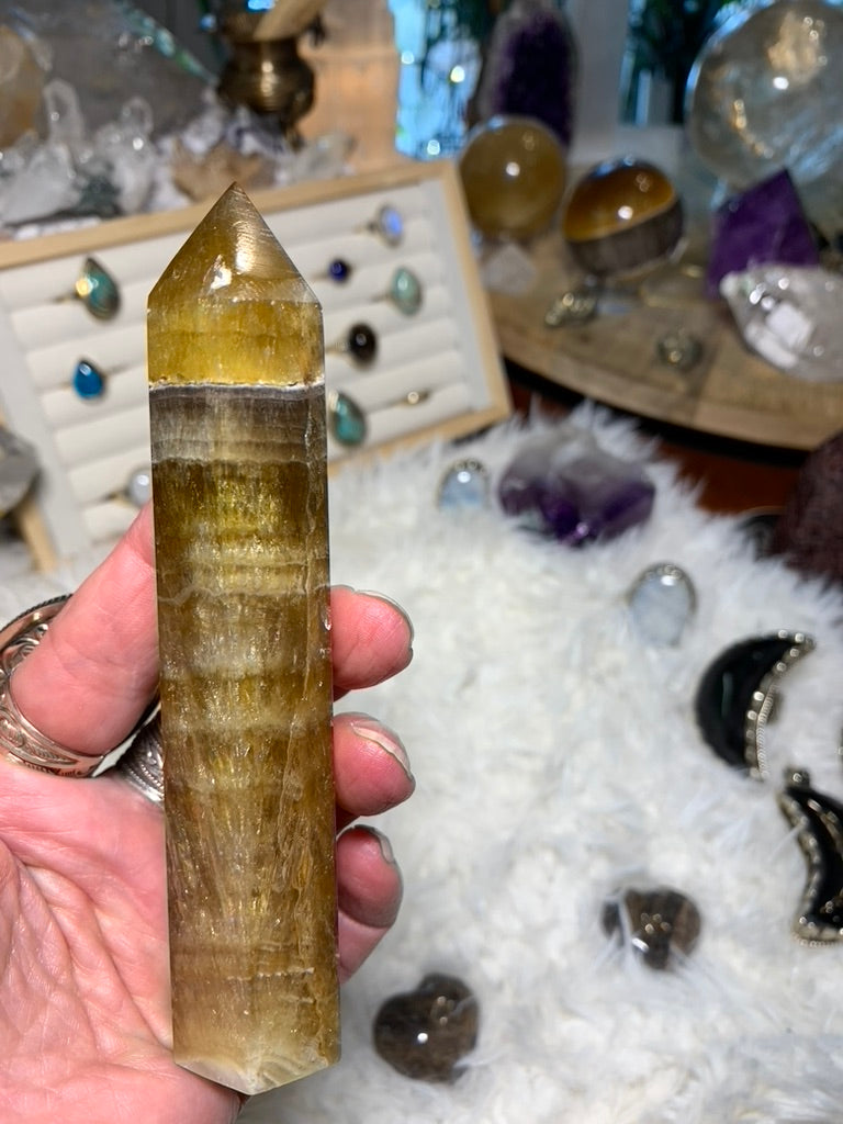 Yellow Fluorite tower