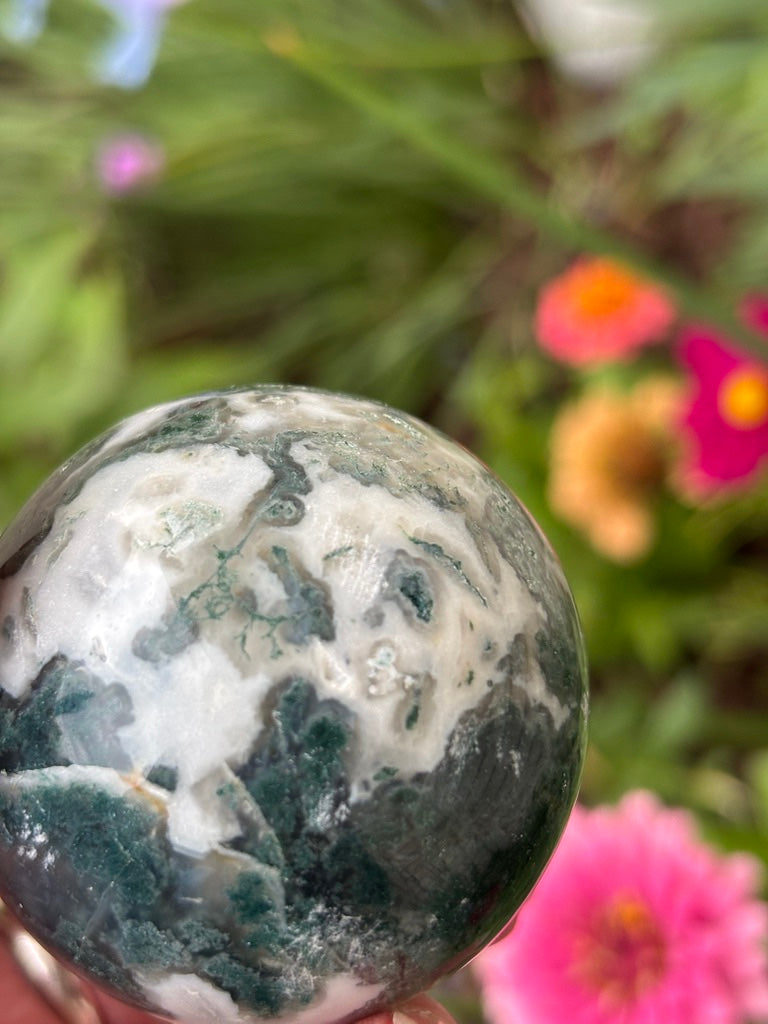 Moss Agate - Sphere