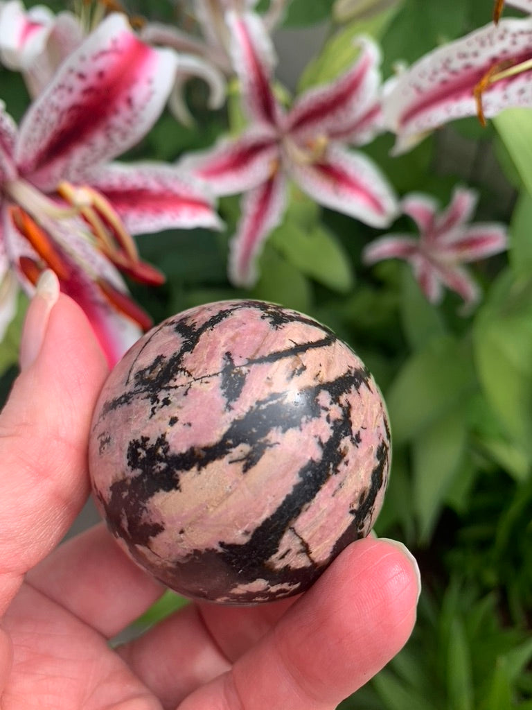 Rhodonite Sphere