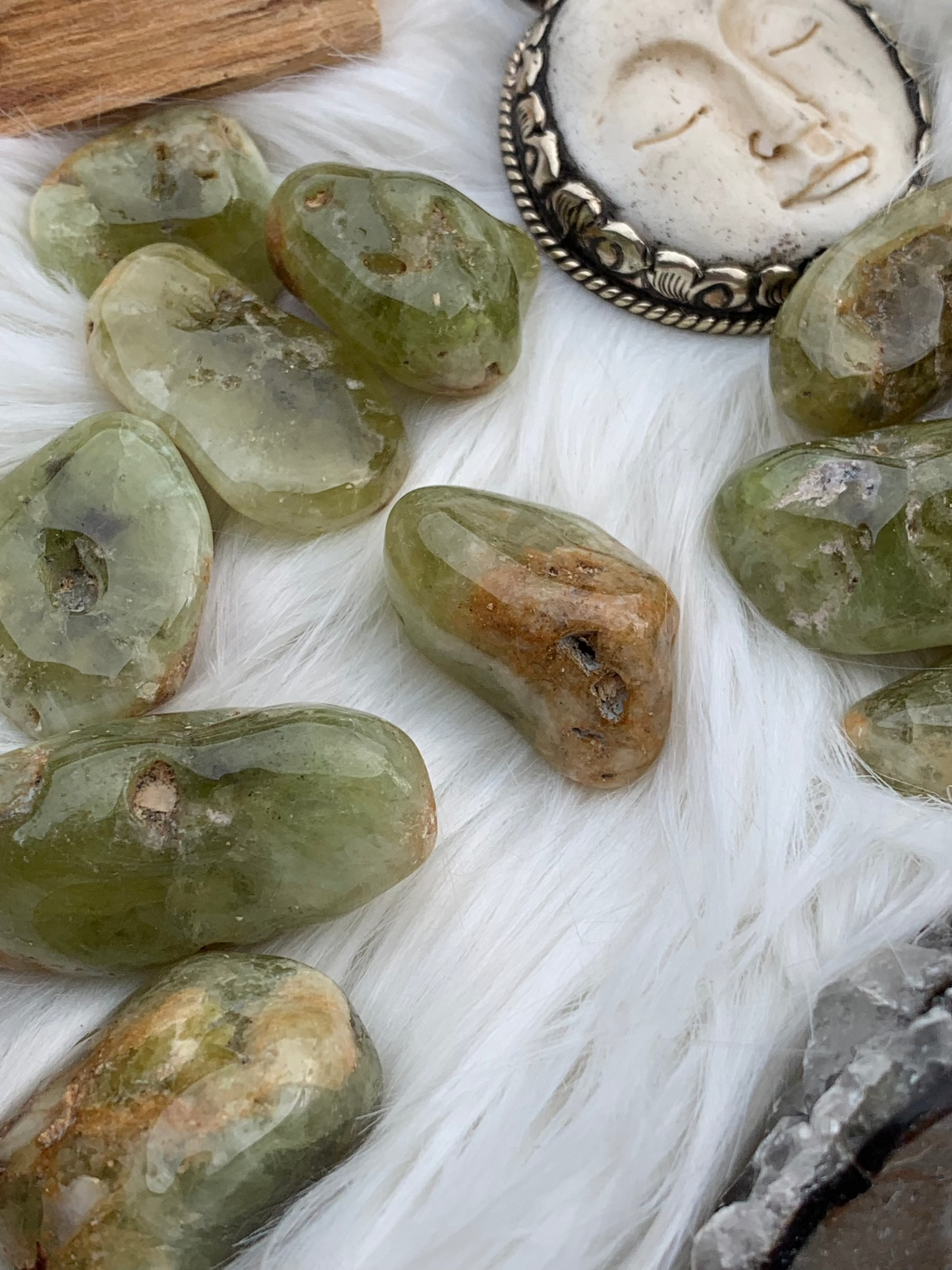Grossular Green Garnet tumbles