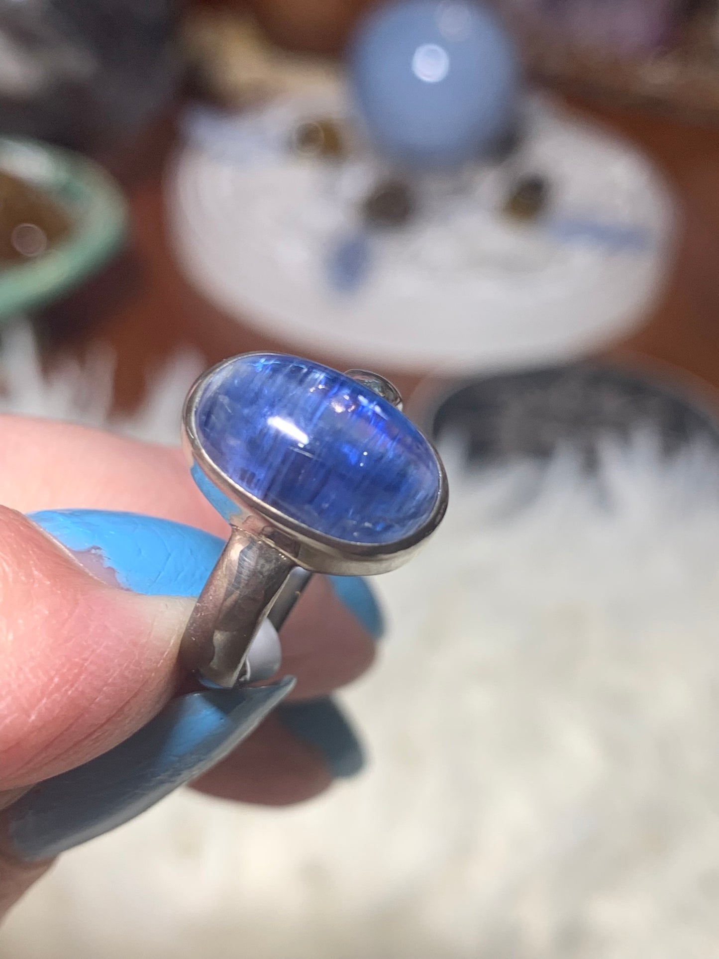 Blue Kyanite Ring size 6