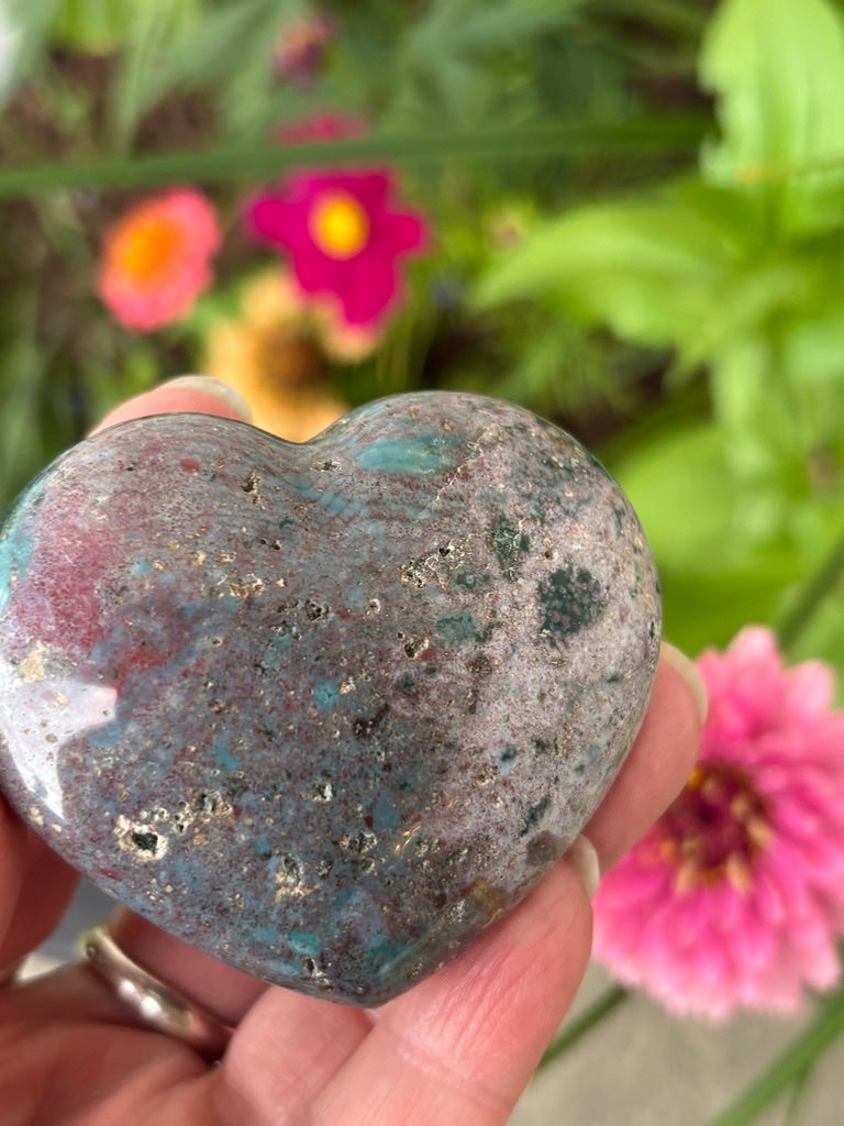 Sea Jasper - Heart - Madagascar