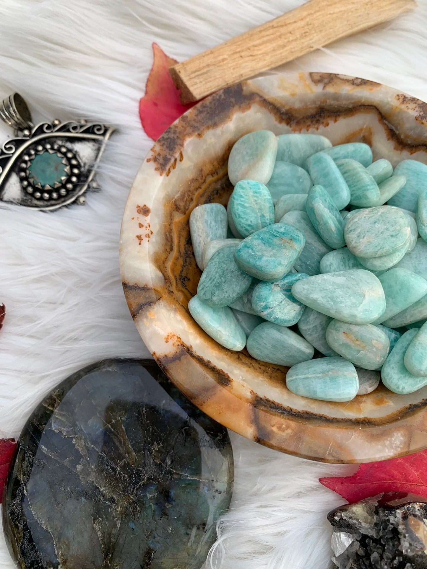 Amazonite - Tumble | Flat