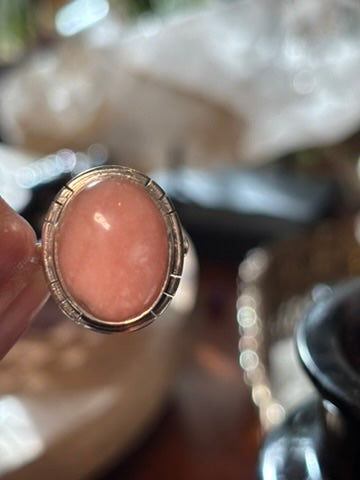 Pink Opal Ring Size 7.5