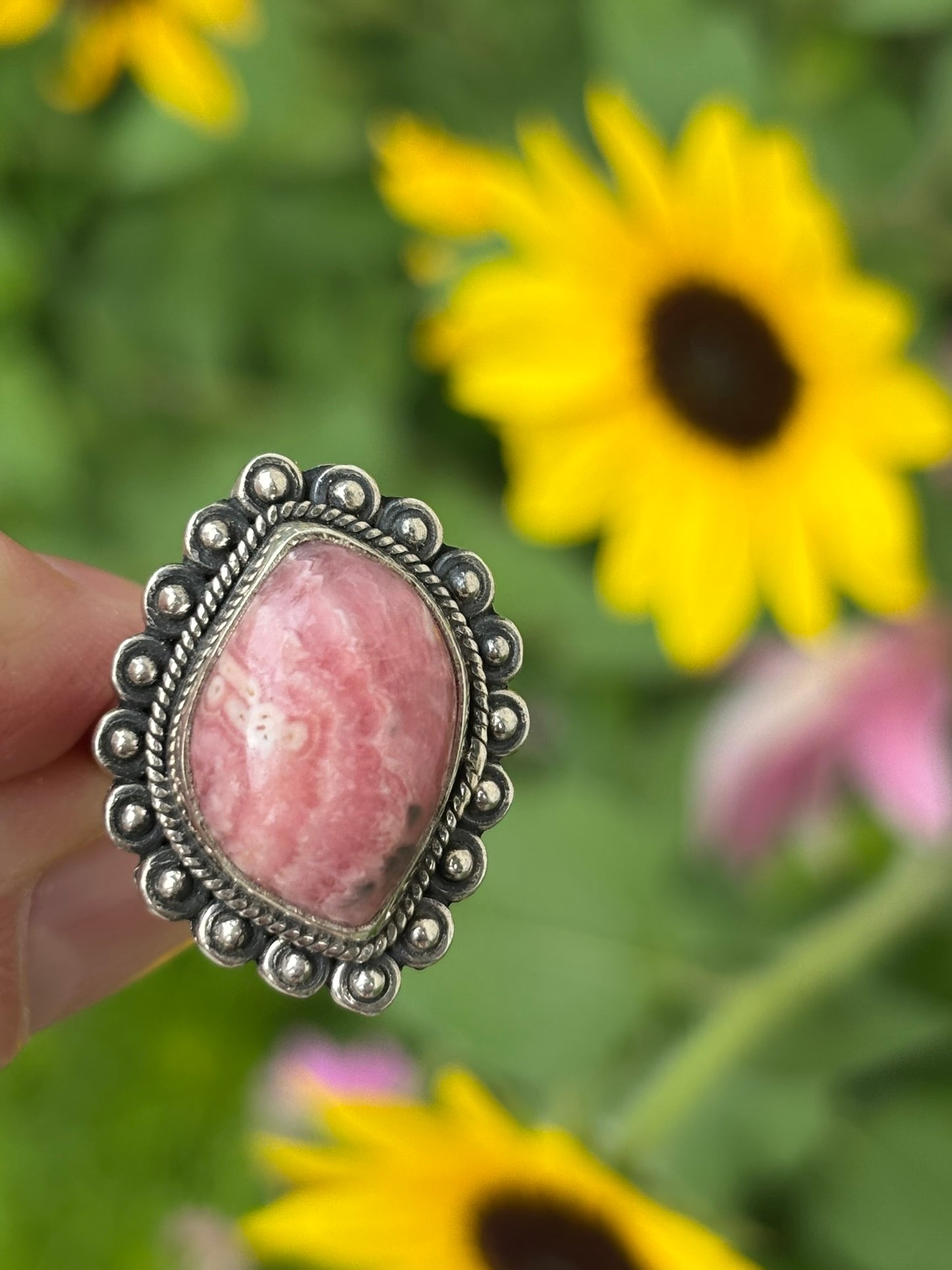 Rhodocrosite Ring size 5