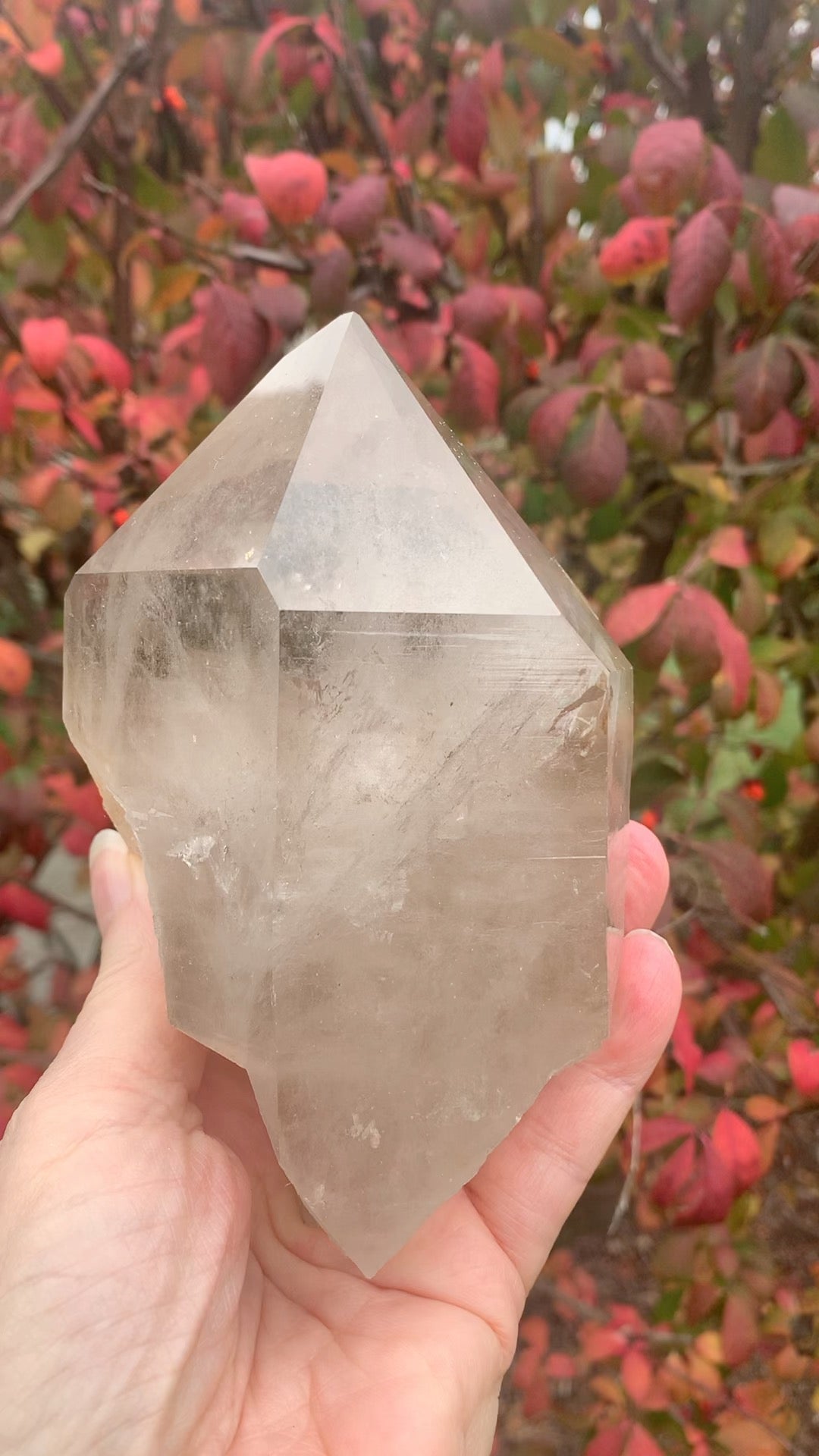 Smokey Lemurian Quartz Point