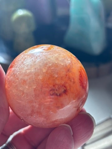 Carnelian Sphere - Madagascar - 45 mm