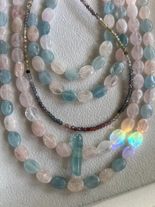 Daybreak -  Mixed Morganite & Aquamarine — Nigeria