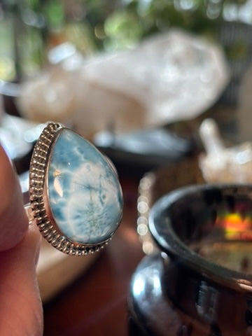 Larimar Ring Size 6.25