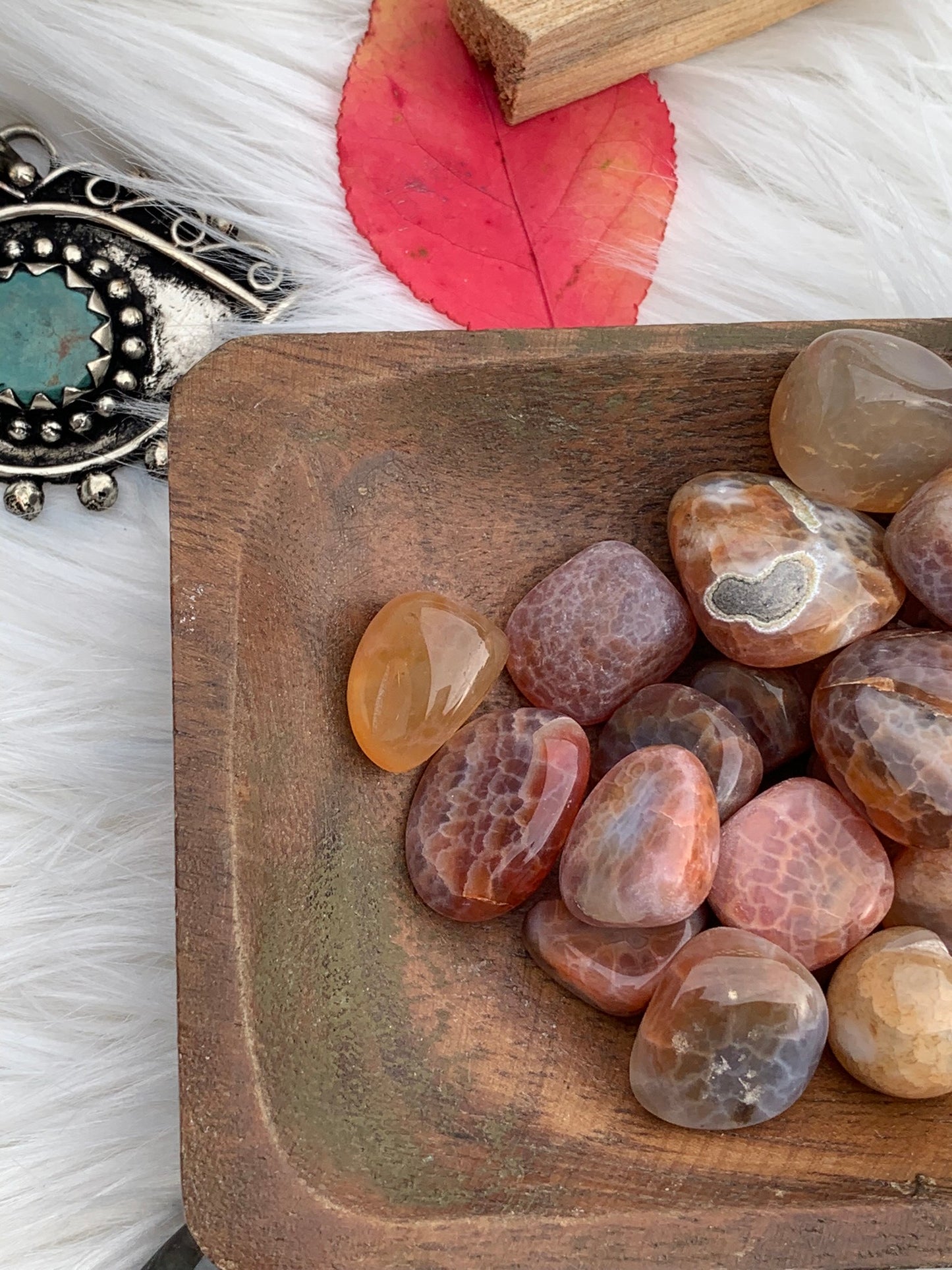 Fire Agate- Tumble
