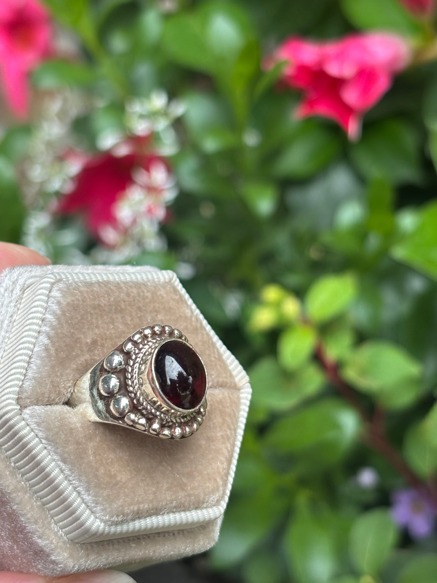 Rhodolite Garnet Ring size 7