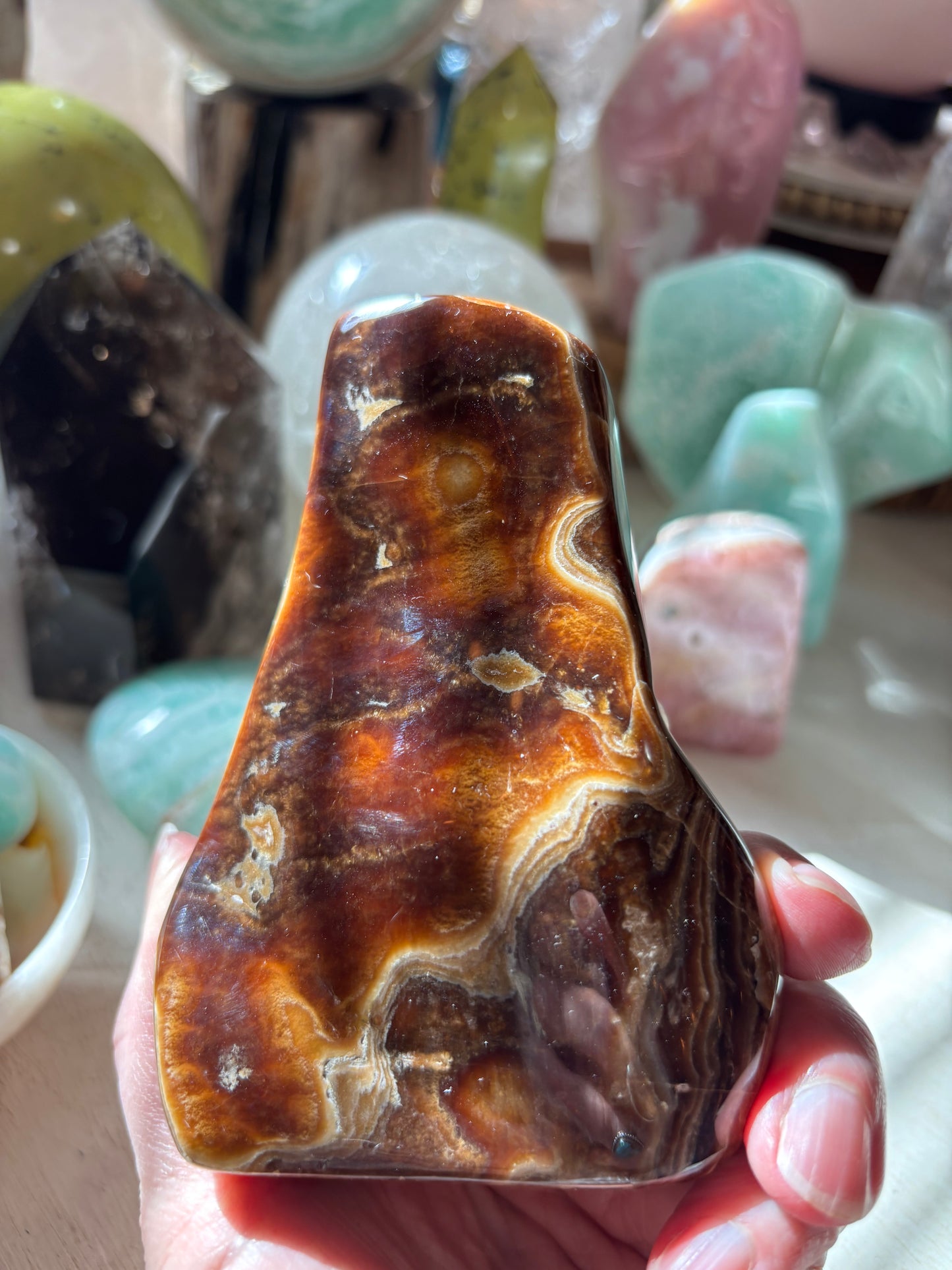 Chocolate Calcite - Free Form | Pakistan
