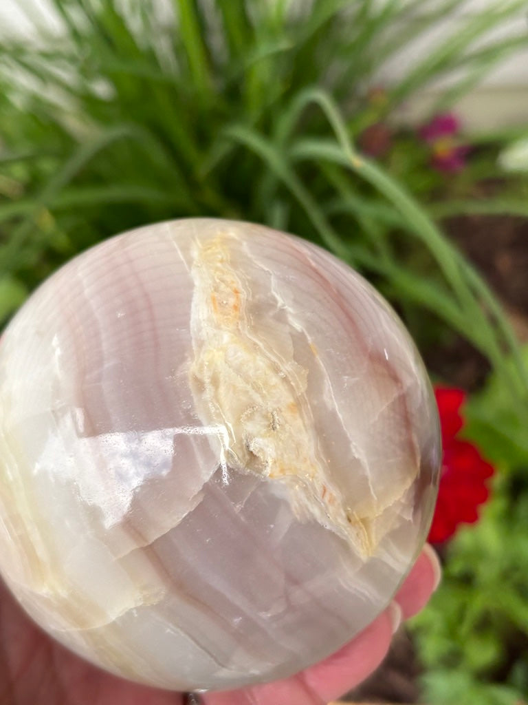 Watermelon Calcite - Sphere - Pakistan