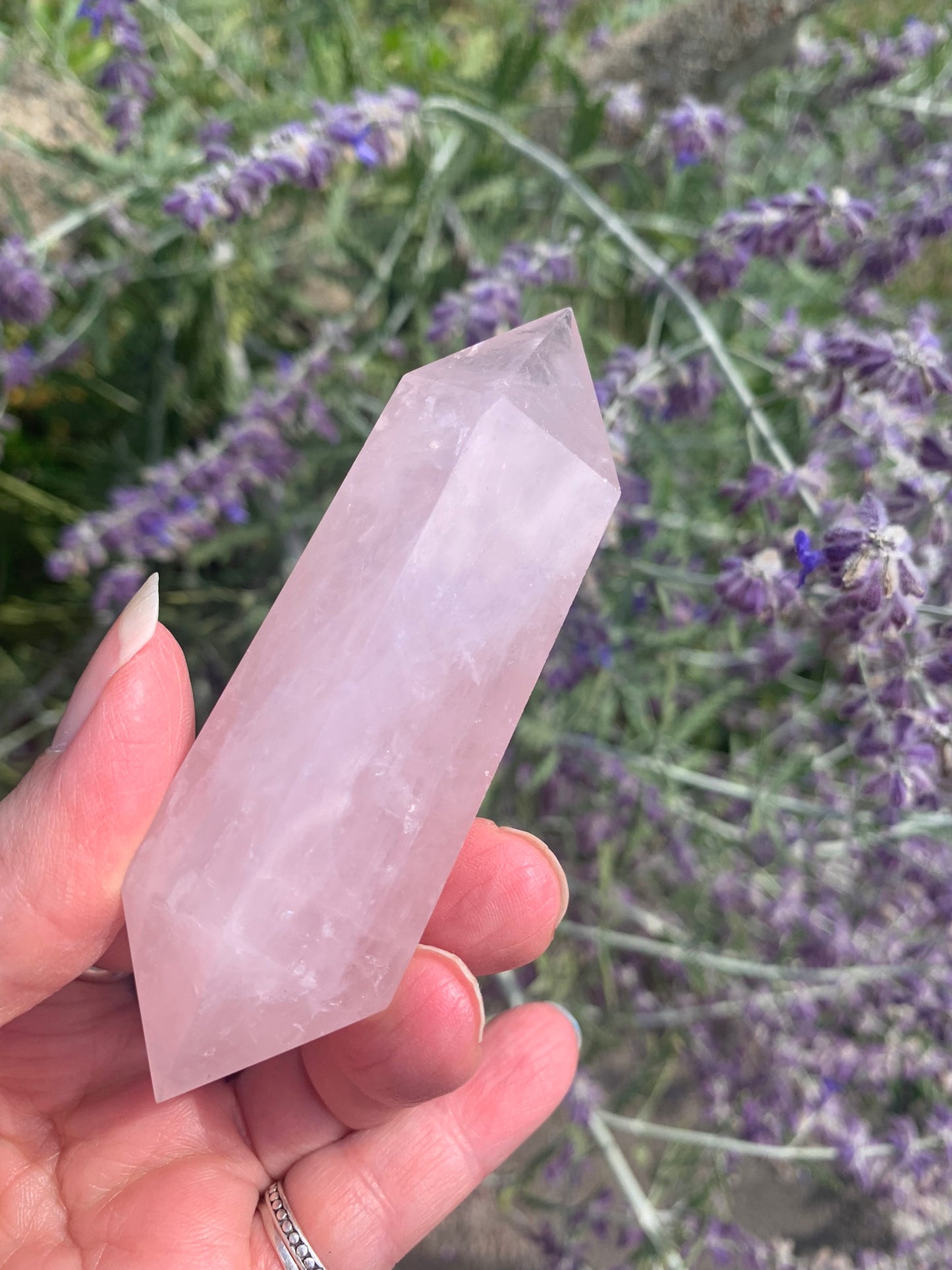 Rose Quartz Double Terminated Wand