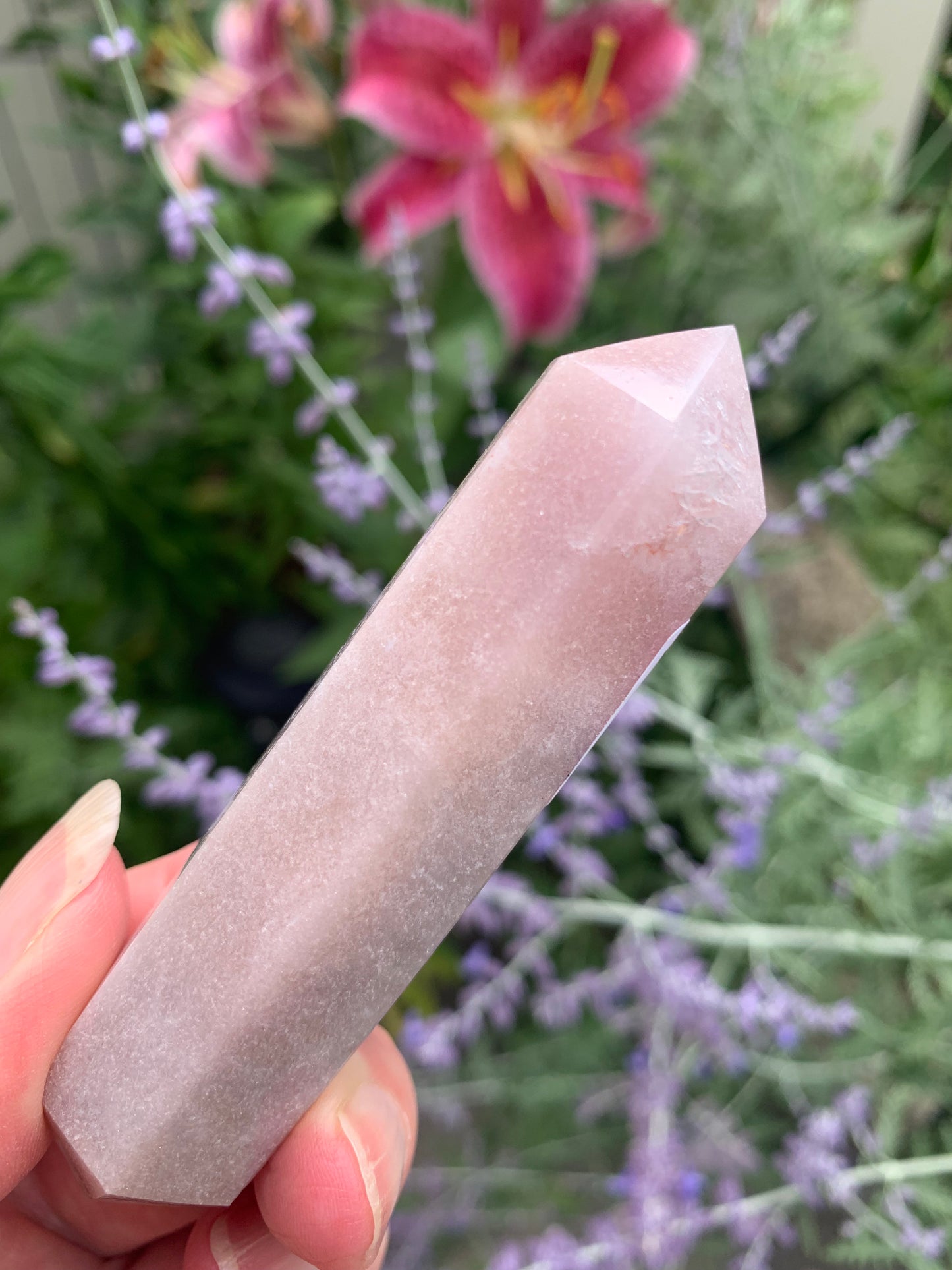 Pink Amethyst Double Terminated Wand