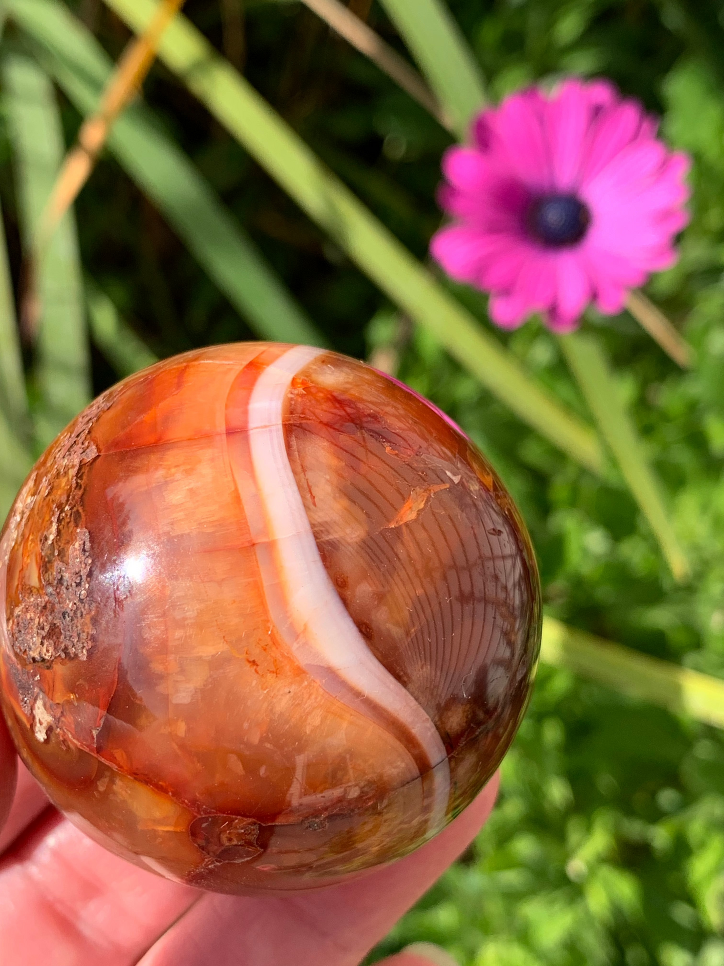 Carnelian Sphere - Madagascar