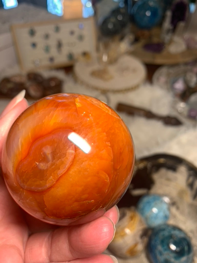 Carnelian Sphere - Madagascar