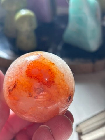 Carnelian Sphere - Madagascar - 45 mm