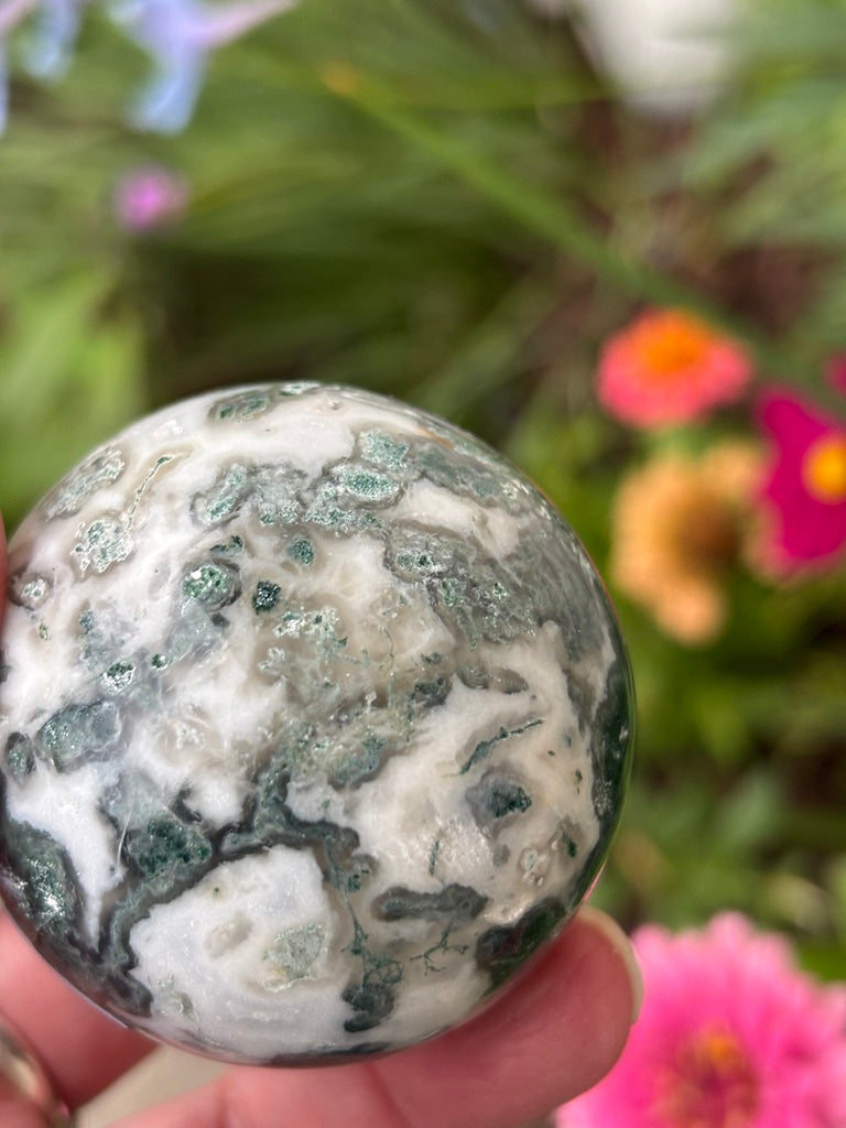 Moss Agate - Sphere