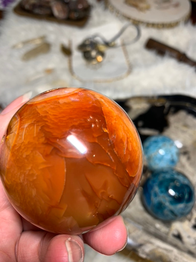 Carnelian Sphere - Madagascar