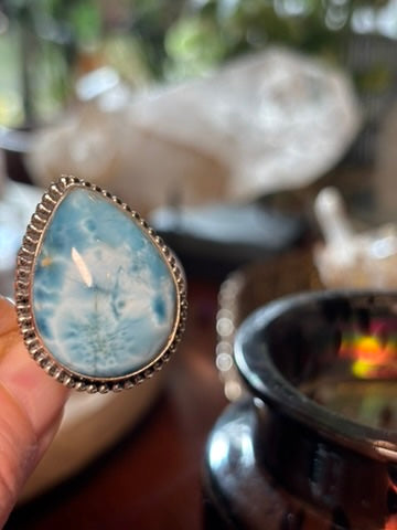 Larimar Ring Size 6.25