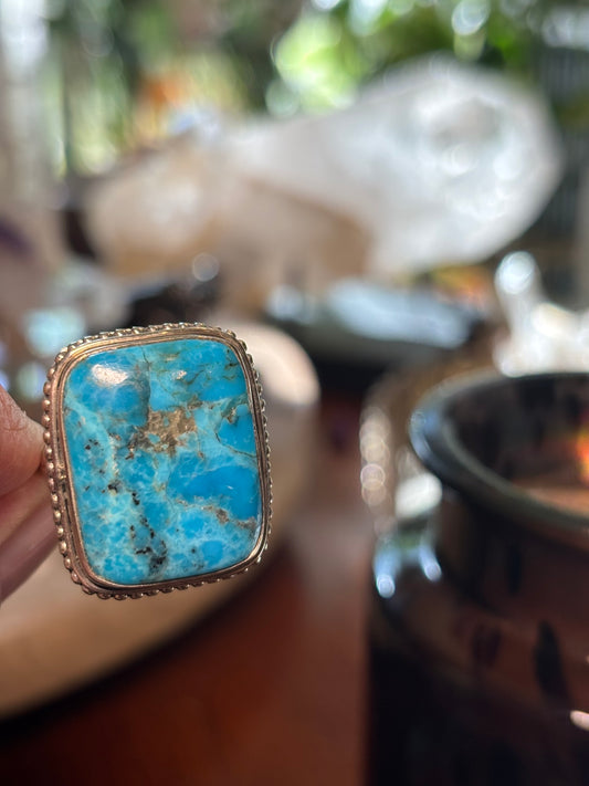 Turquoise Ring size 9.5