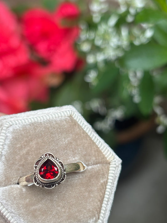 Garnet Ring size 7.5