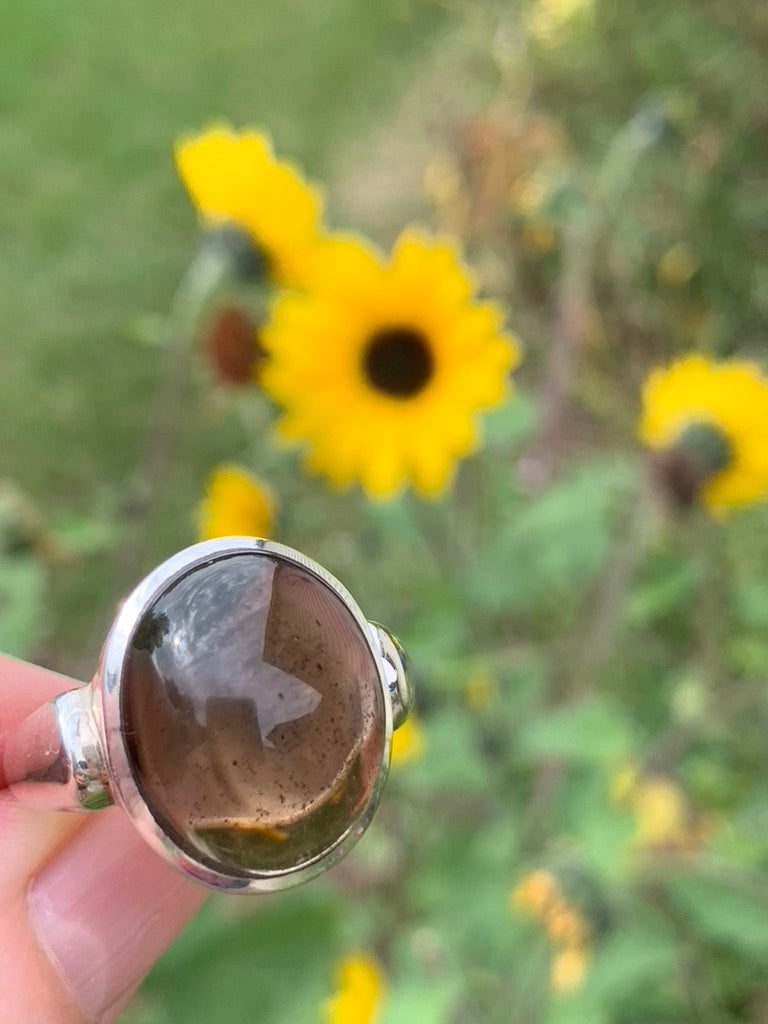 Smokey Quartz Ring size 9.5