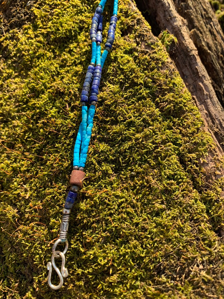 Lapis Lazuli and Turquoise bracelet - Afghanistan