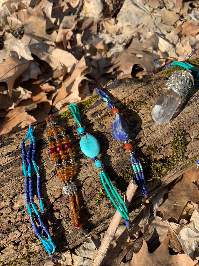 Lapis Lazuli and Turquoise bracelet - Afghanistan