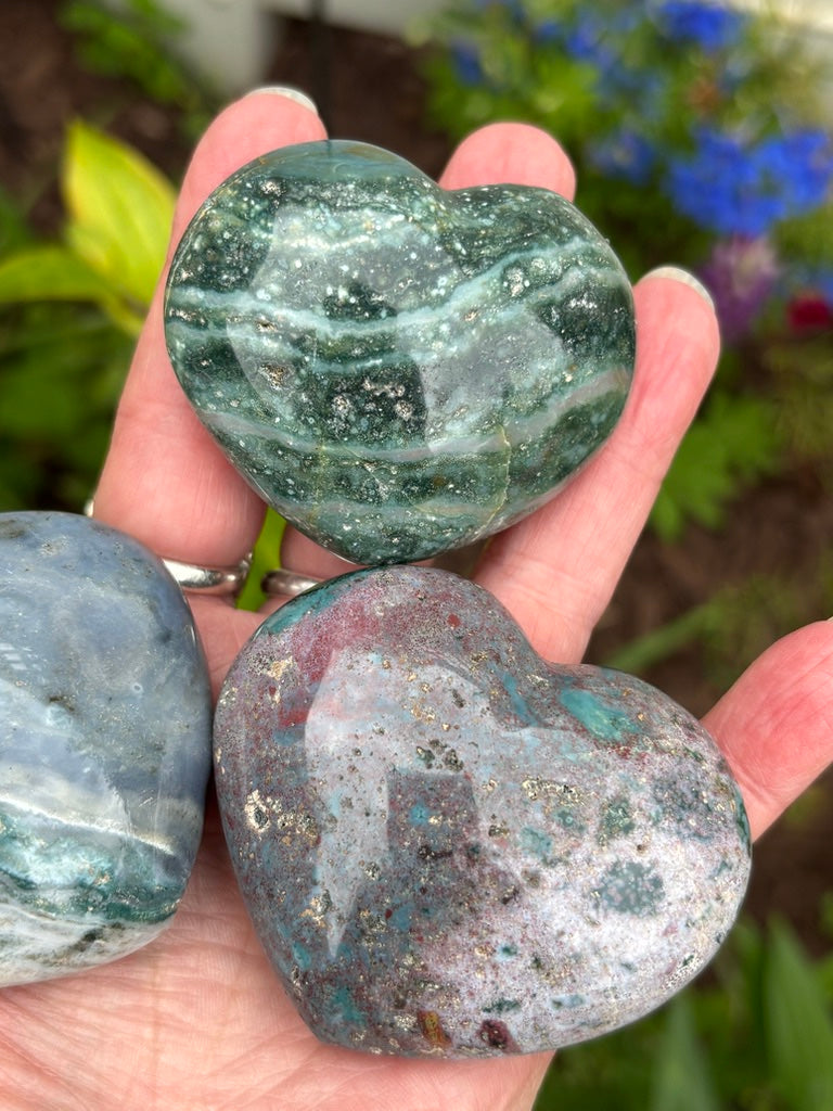 Sea Jasper - Heart - Madagascar