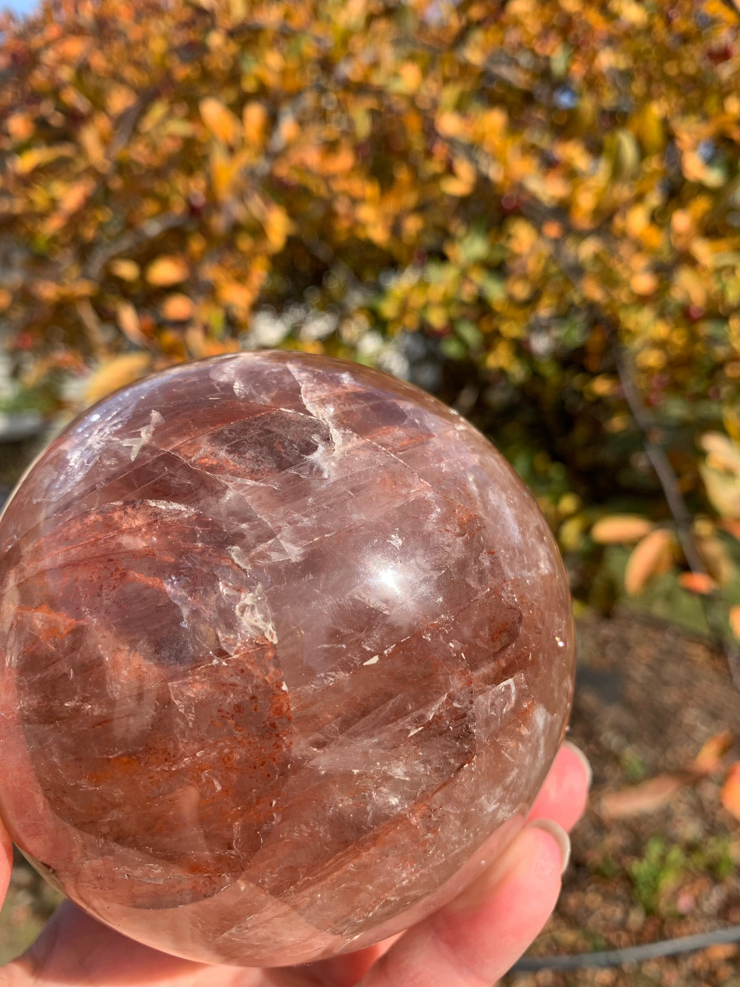 Fire Quartz Sphere