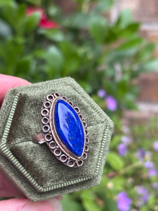 Lapis Lazuli Ring size 7.5 - Nepal