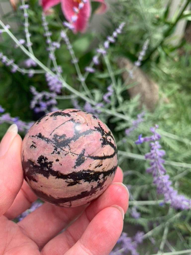 Rhodonite Sphere