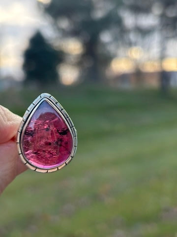 Rhodolite Garnet Ring size 8.5
