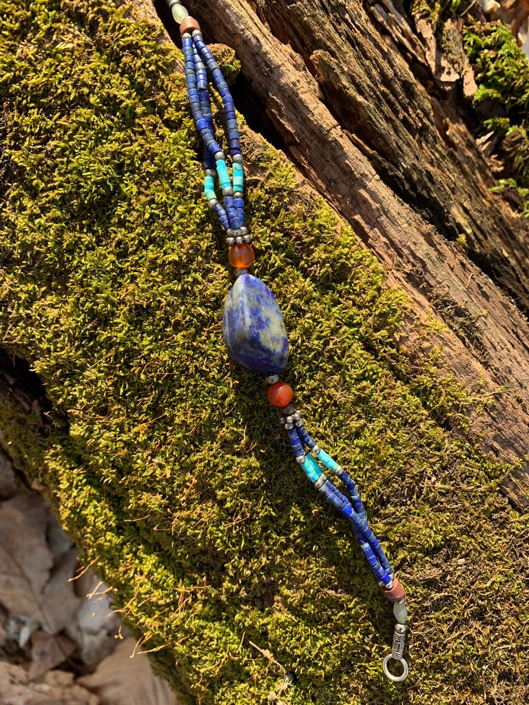 Lapis Lazuli and Turquoise bracelet - Afghanistan