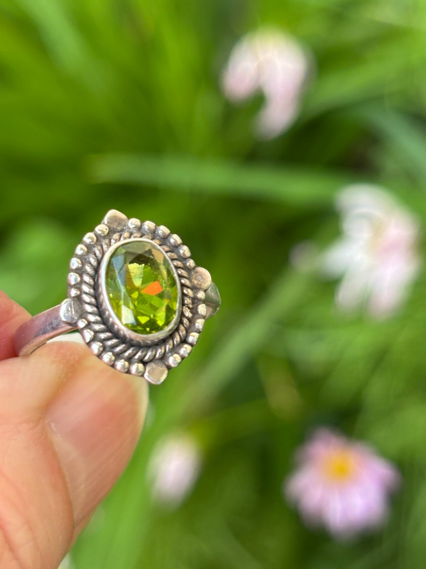 Peridot Ring size 6