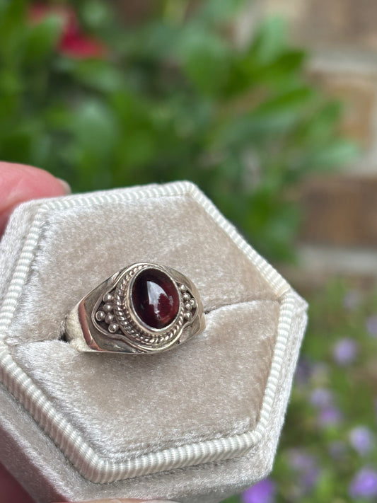 Garnet Ring size 6.5