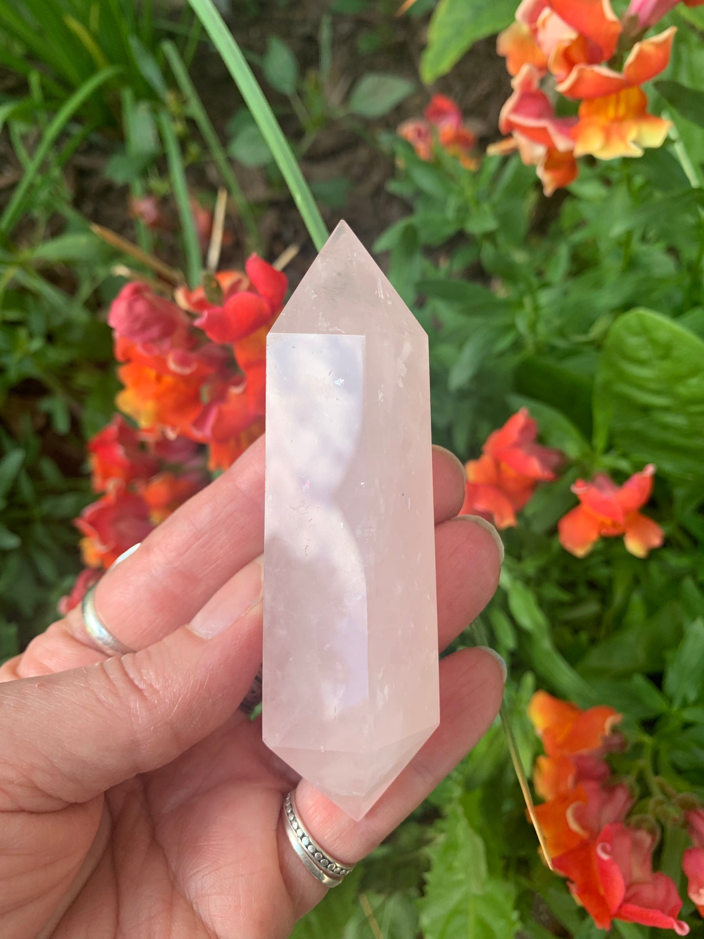 Rose Quartz Double Terminated Wand