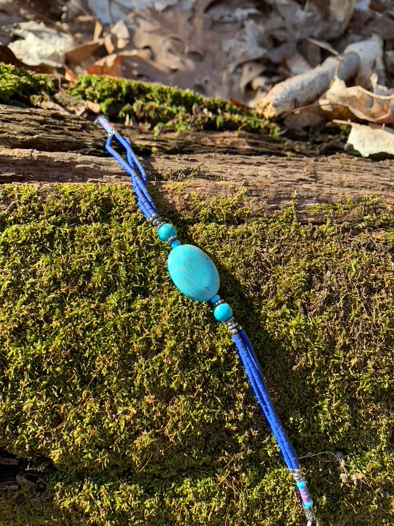 Turquoise and Lapis Lazuli bracelet - Afghanistan