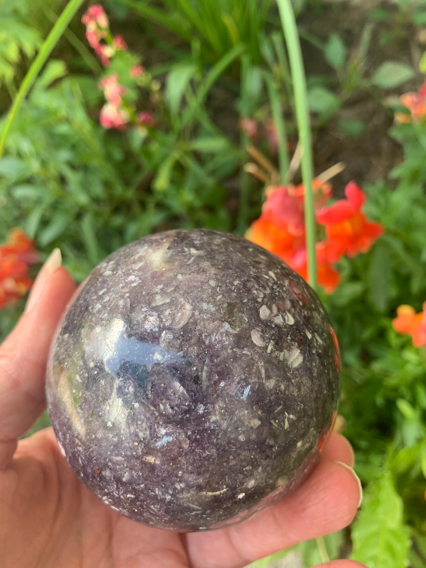 Lepidolite Sphere