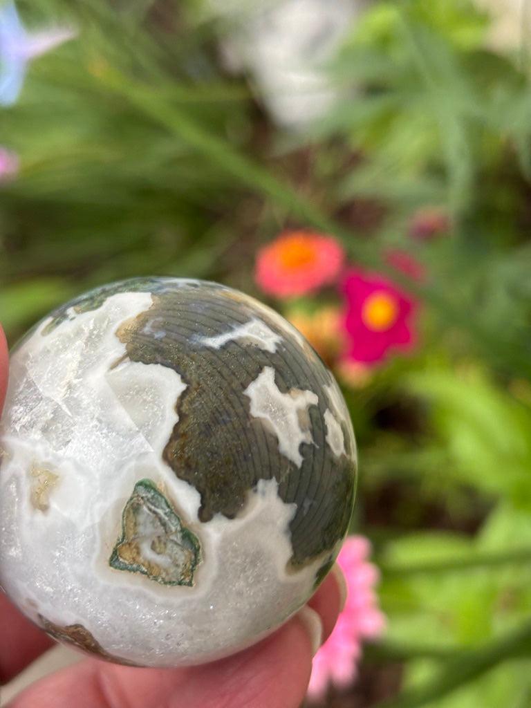 Moss Agate - Sphere