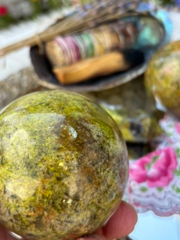 Green Opal sphere