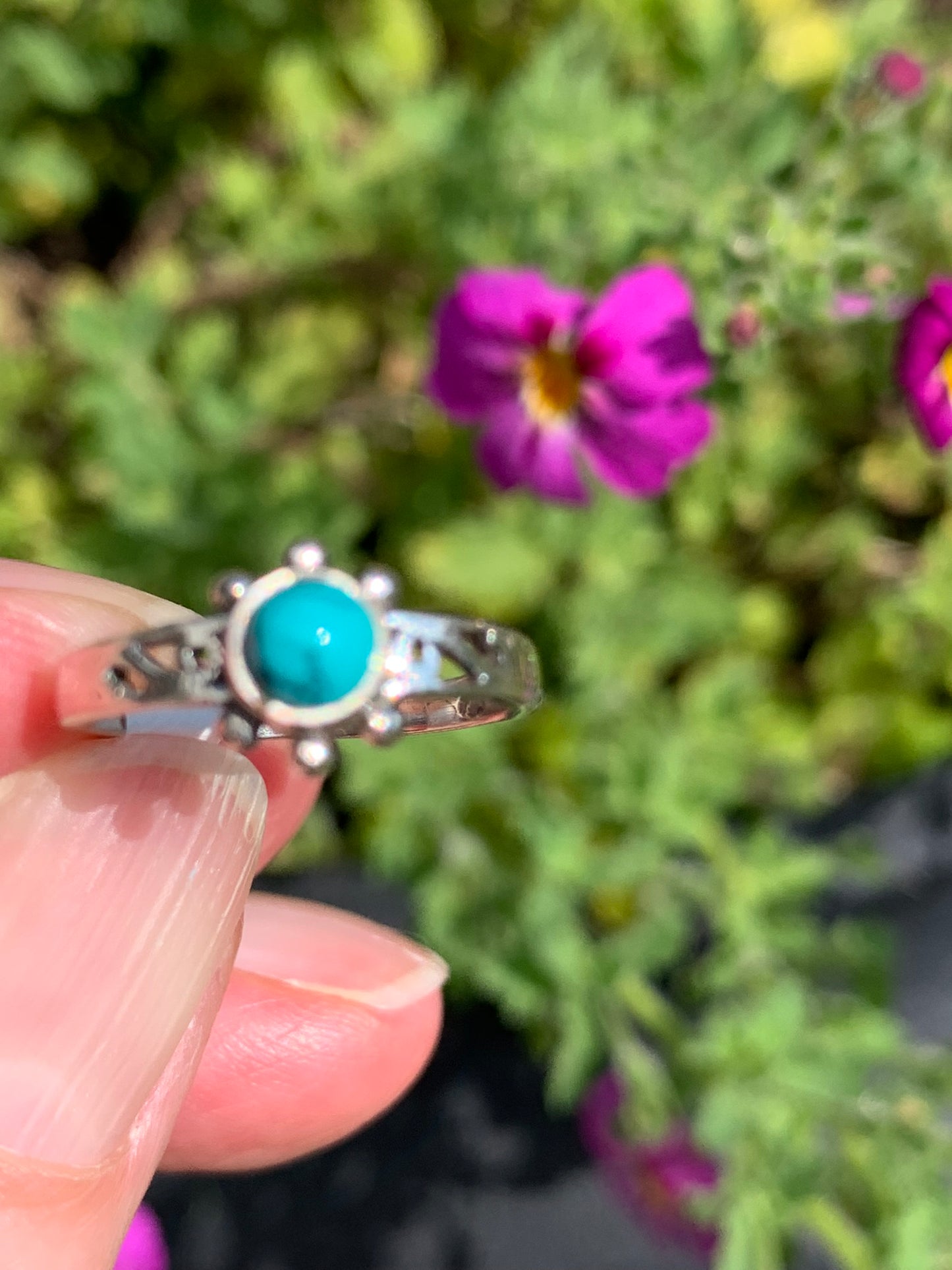 Howlite Ring Size 4