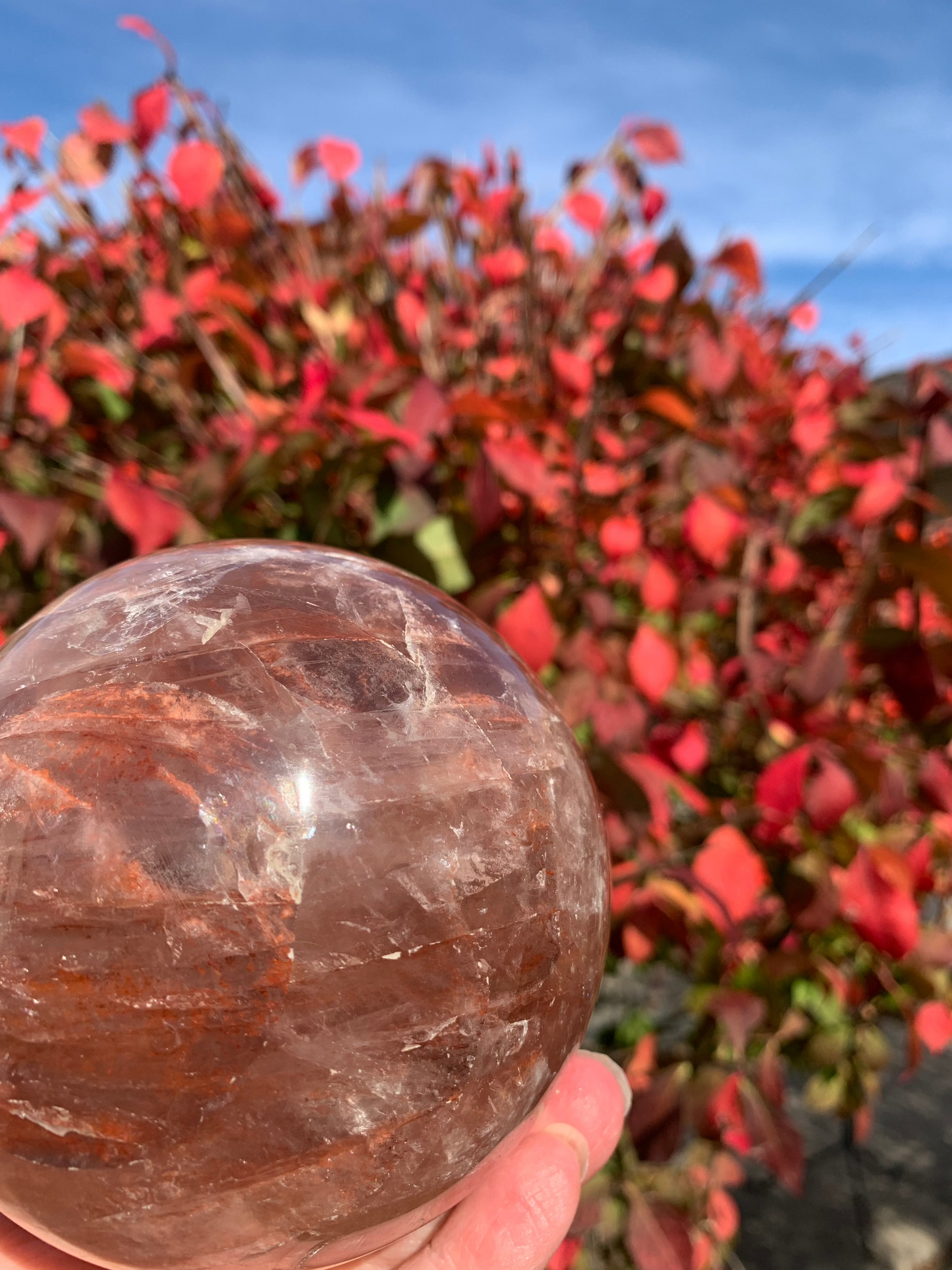 Fire Quartz Sphere