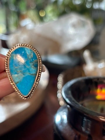 Turquoise Ring size 9
