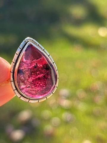 Rhodolite Garnet Ring size 8.5