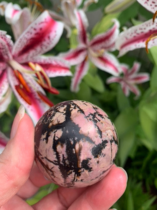 Rhodonite Sphere