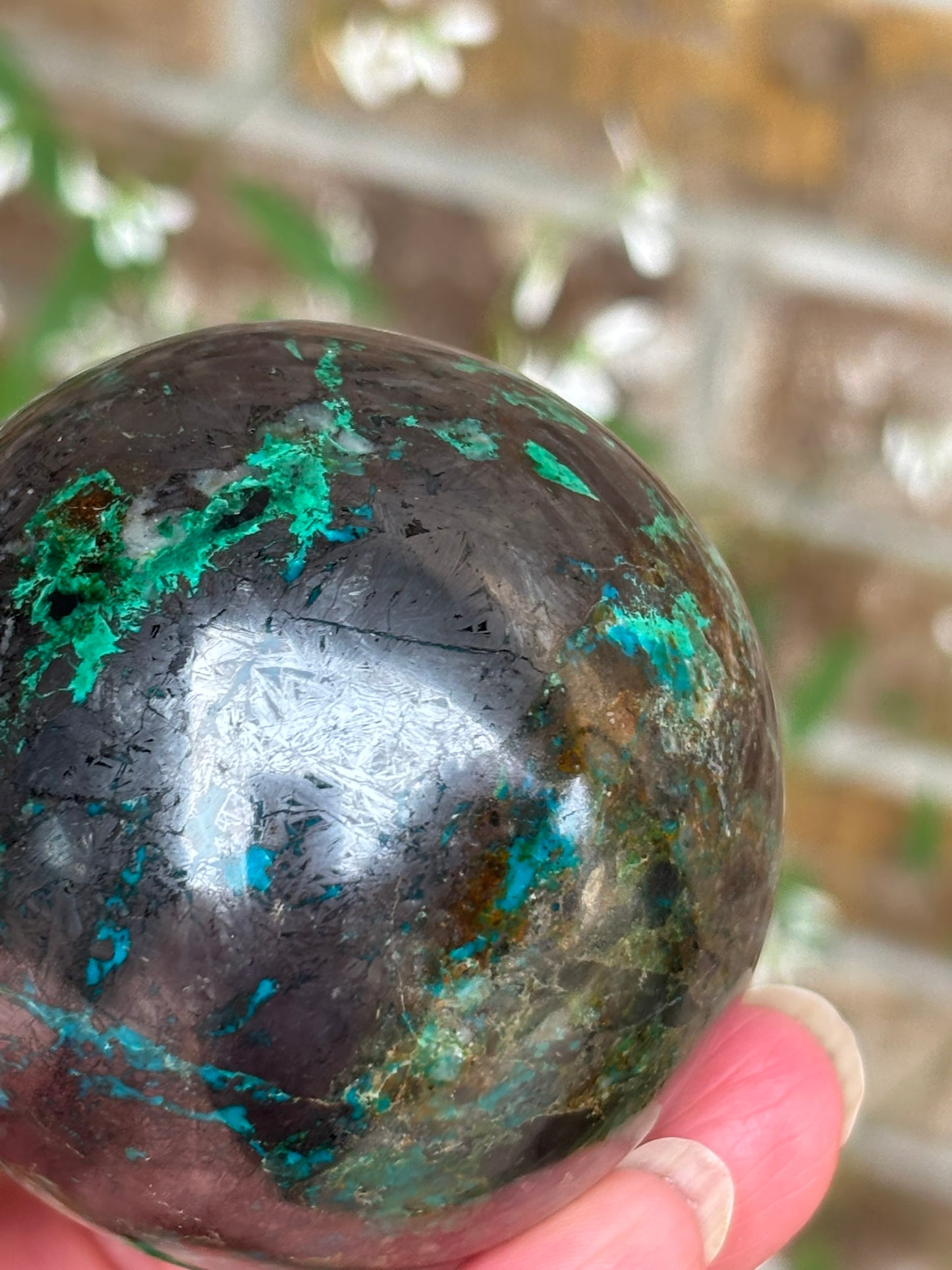 Chrysocolla Sphere